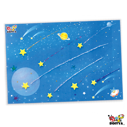 (金葱胶水画)许愿流星雨